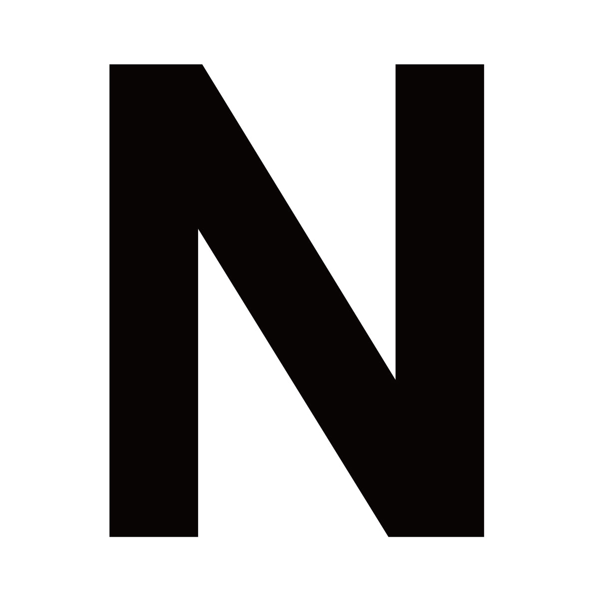 Fasadbokstav N