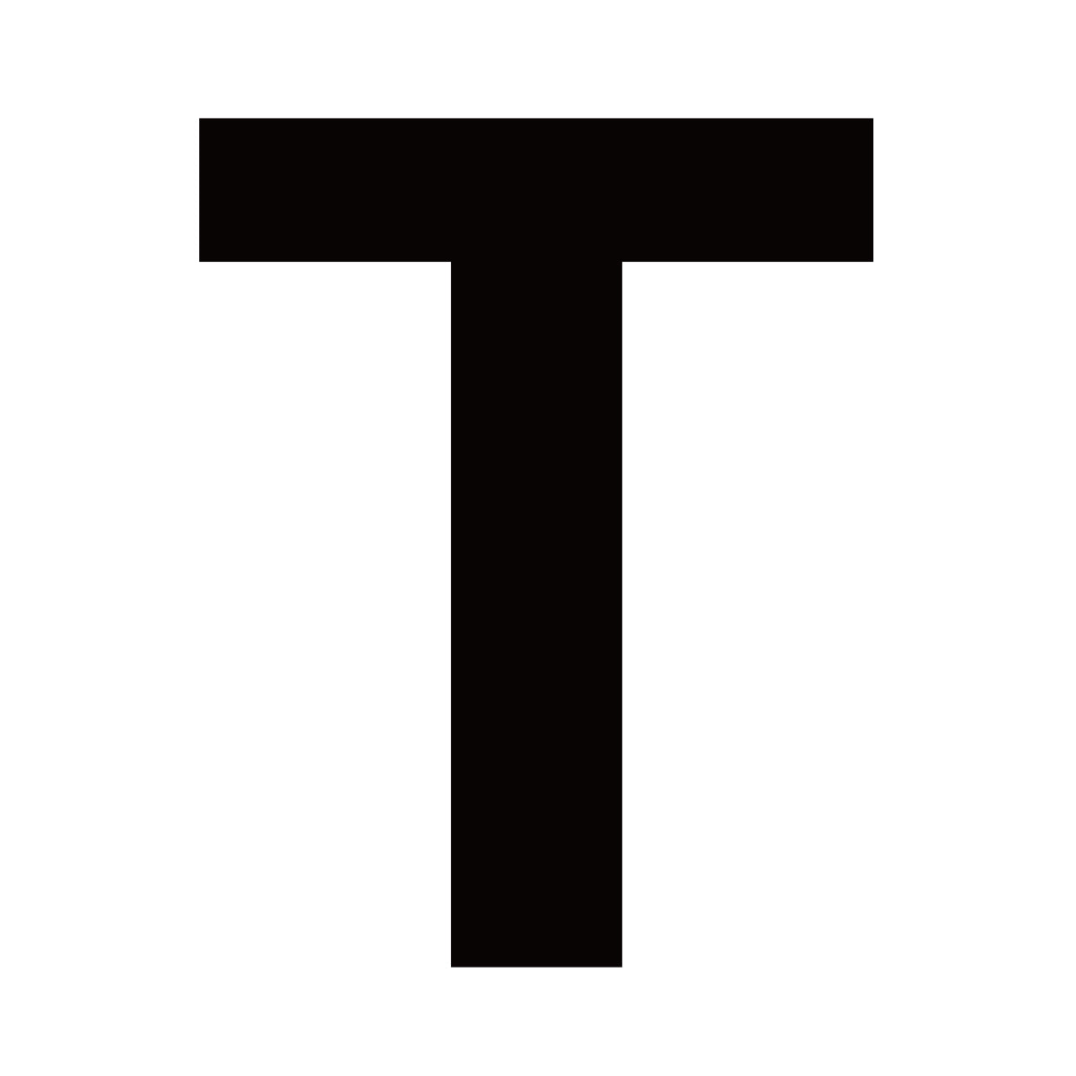 Fasadbokstav T