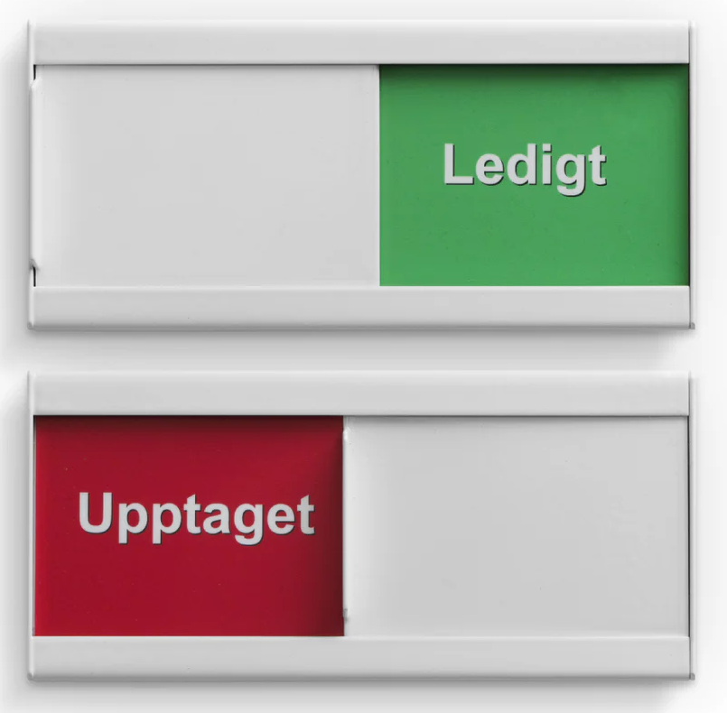 Plain Upptaget/Ledigt