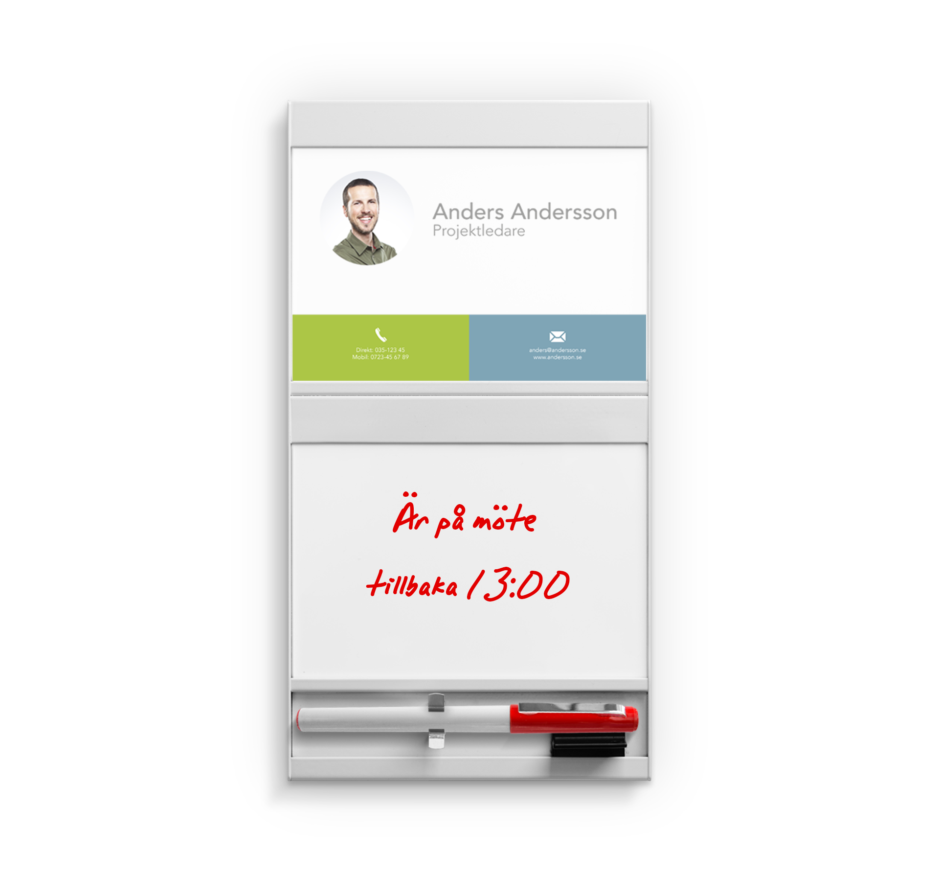 Plain inklusive whiteboard